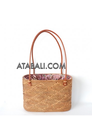 Ata rattan women handbag